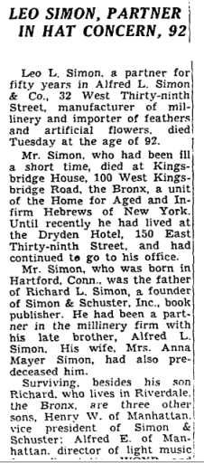 1959-father of head of Simon and Schuster.
